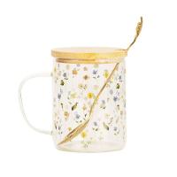 Caneca Com Tampa e Colher Botânica - 1
