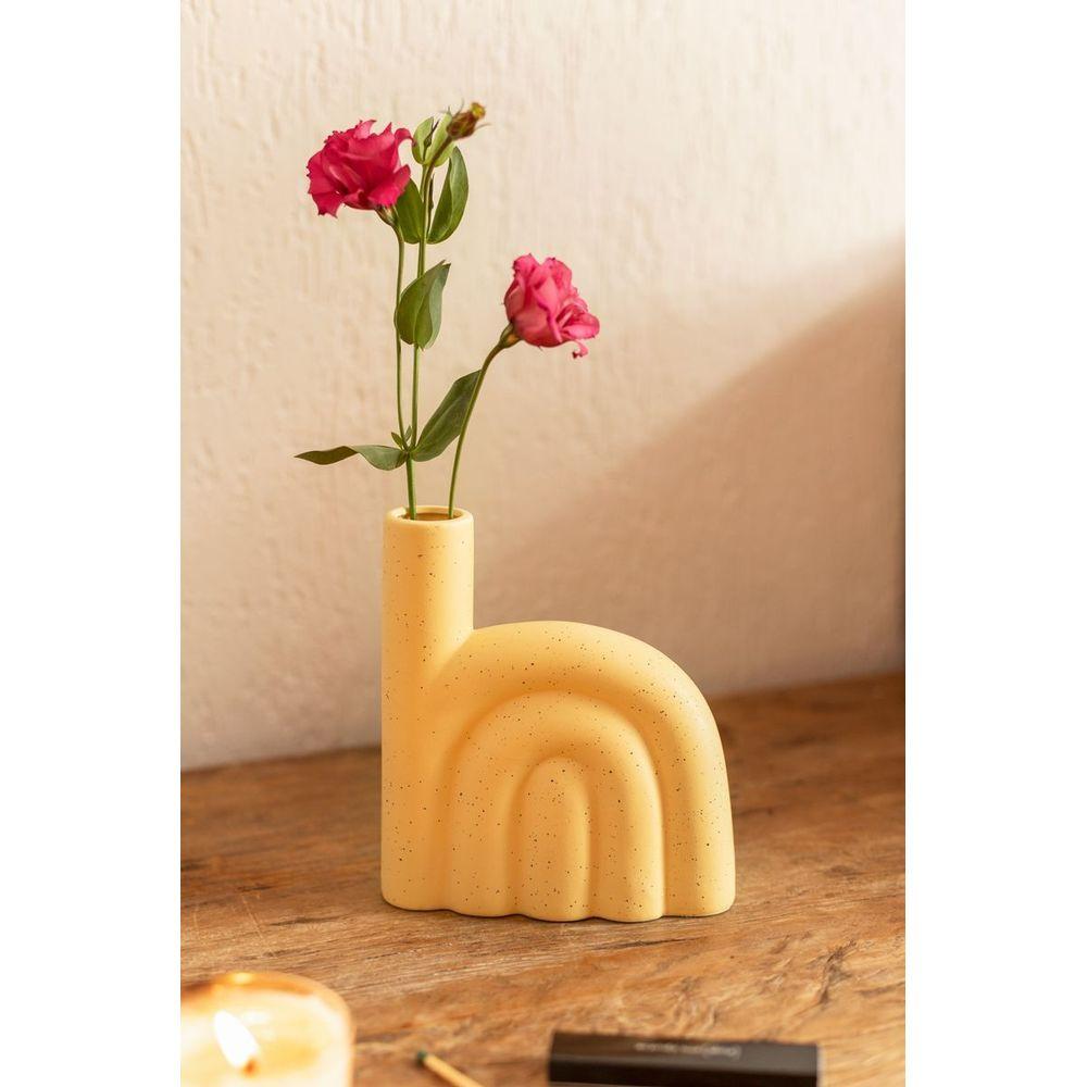 Vaso arcos amarelo - 1