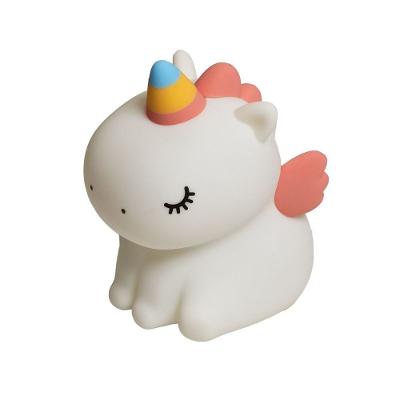 Luminária de Silicone Unicórnio Com Asas