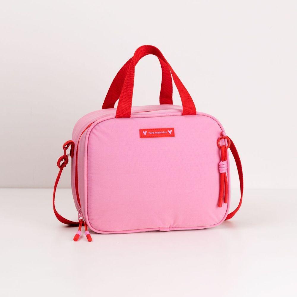 Bolsa Térmica Midi Rosa e Vermelha - 1