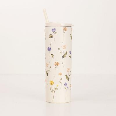 Copo Térmico Com Canudo Botânica