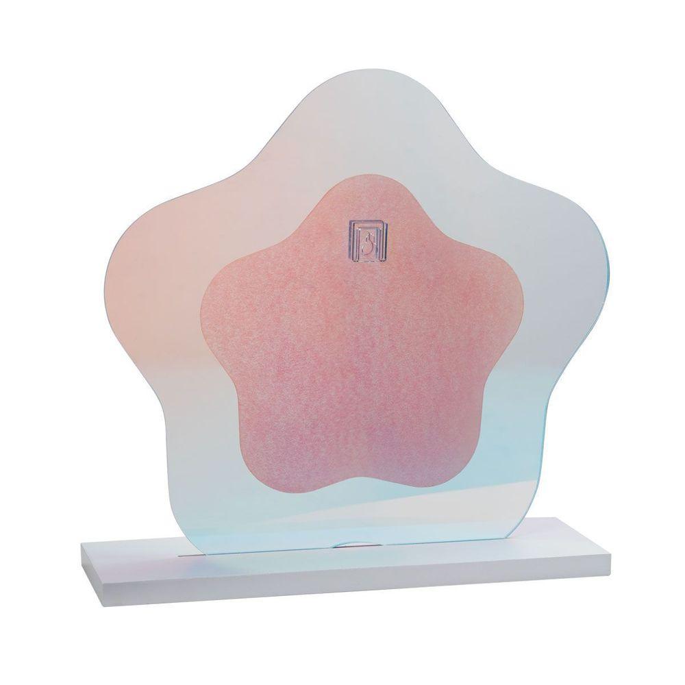 Espelho Com Moldura Holografica Flor - 2