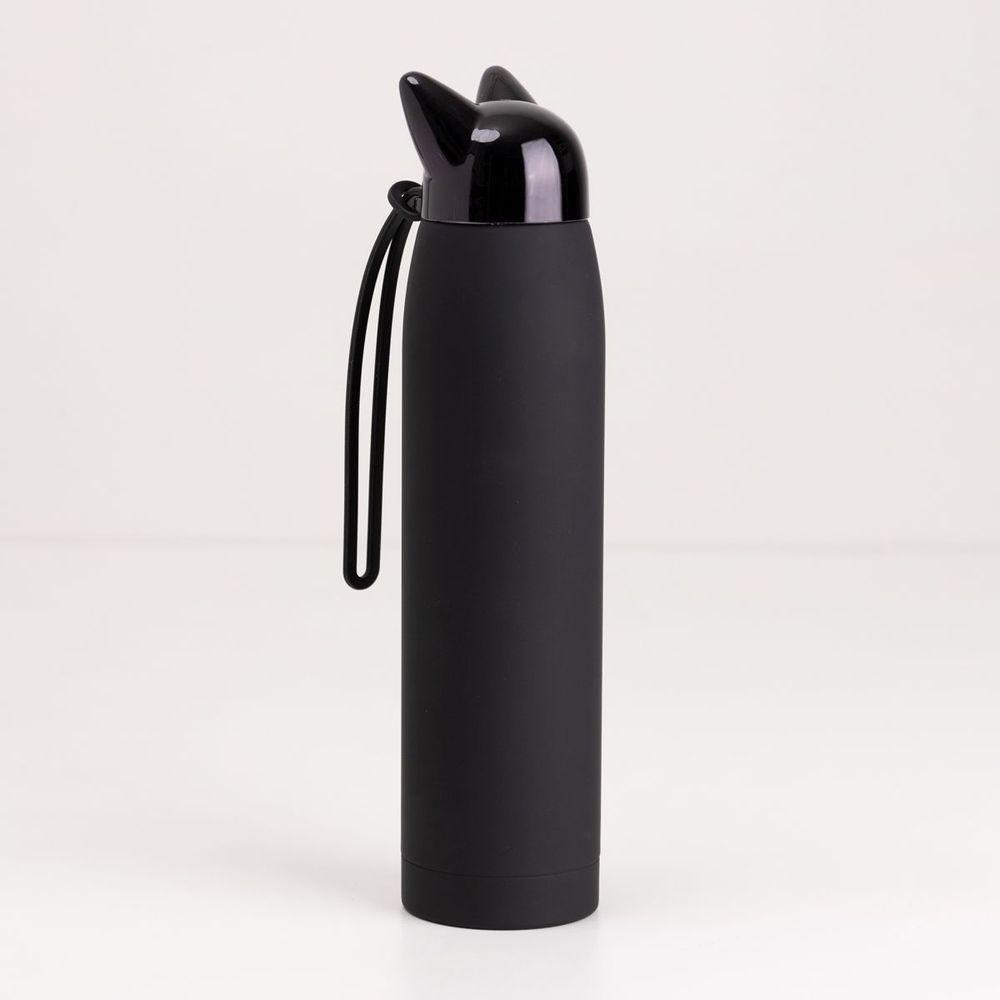 Garrafa Térmica Com Alça Gato Preto - 1