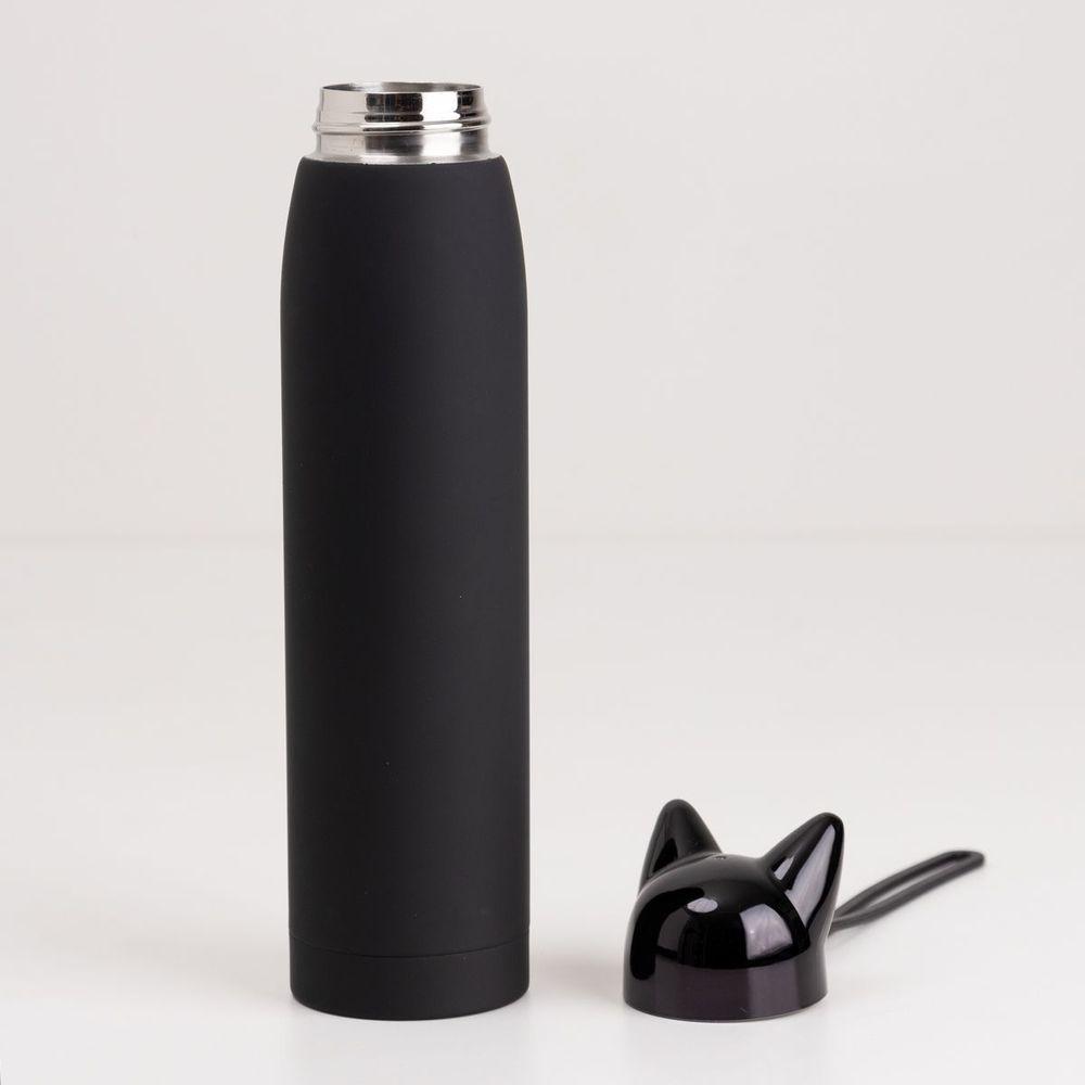 Garrafa Térmica Com Alça Gato Preto - 3