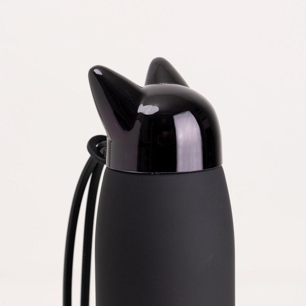 Garrafa Térmica Com Alça Gato Preto - 4