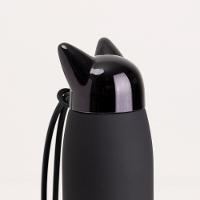Garrafa Térmica Com Alça Gato Preto - 4