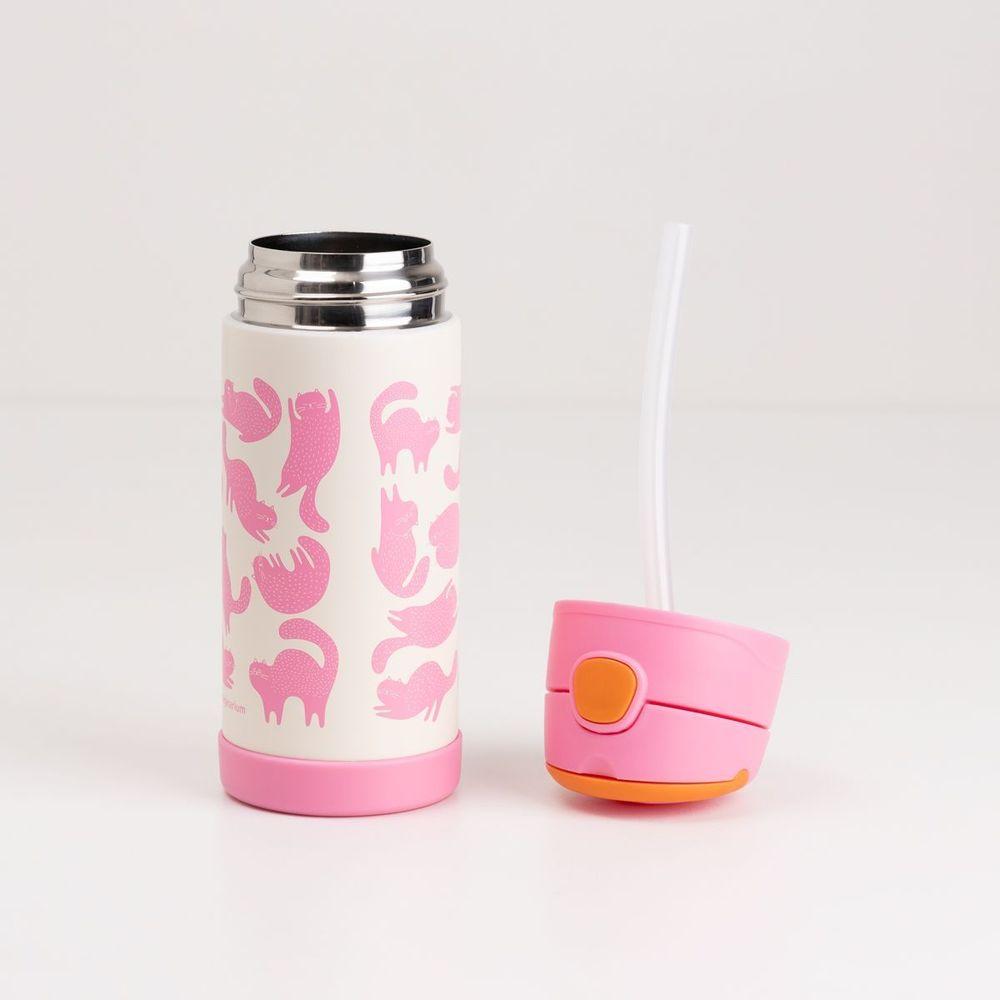 Garrafa Térmica Com Canudo Gatinhos - 5