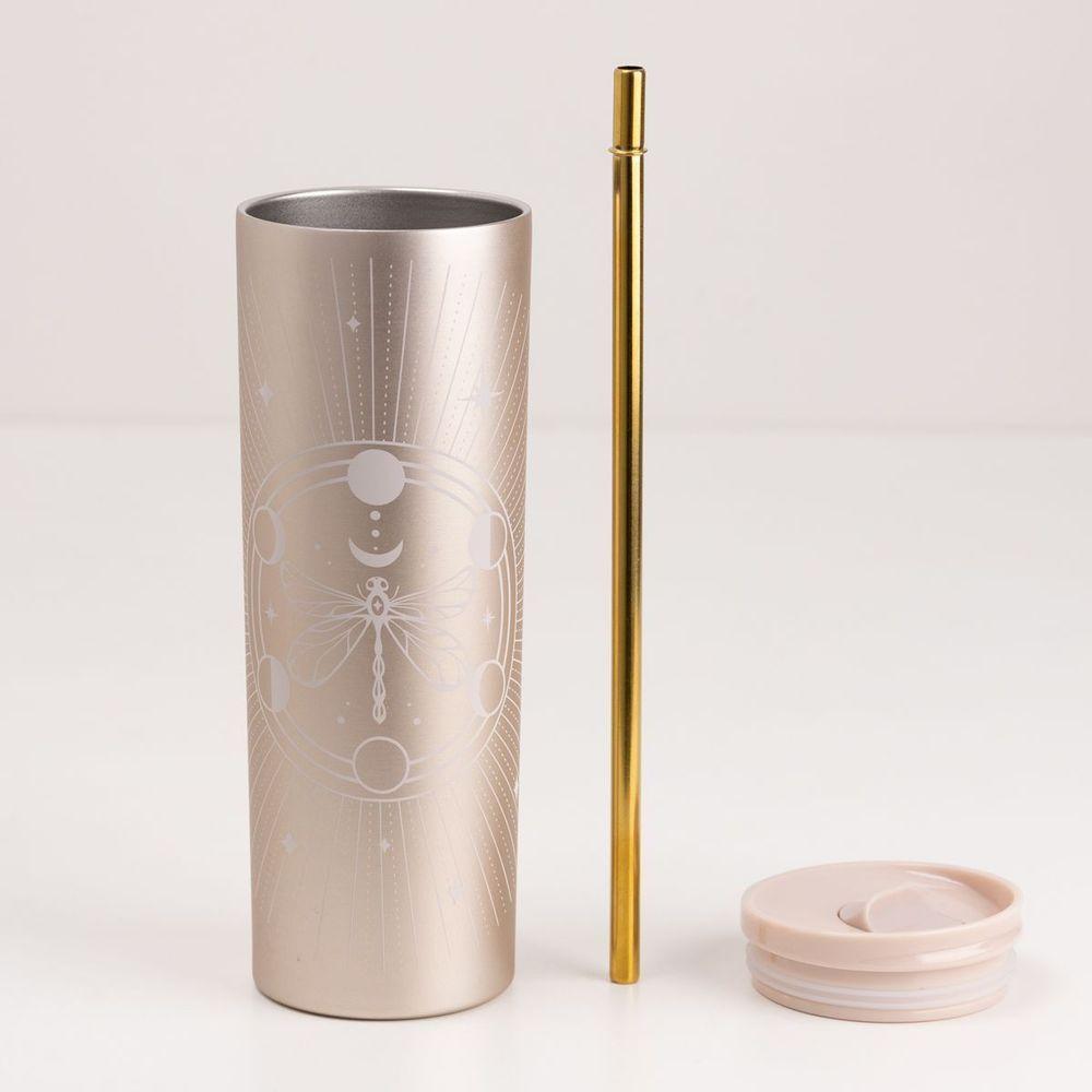 Copo Termico Com Canudo Estrelas - 3