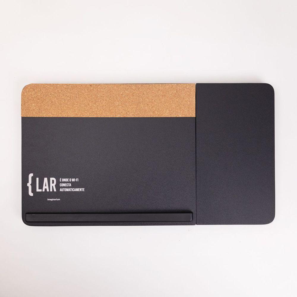 Bandeja Laptop Dobrável Cortiça Preta - 2