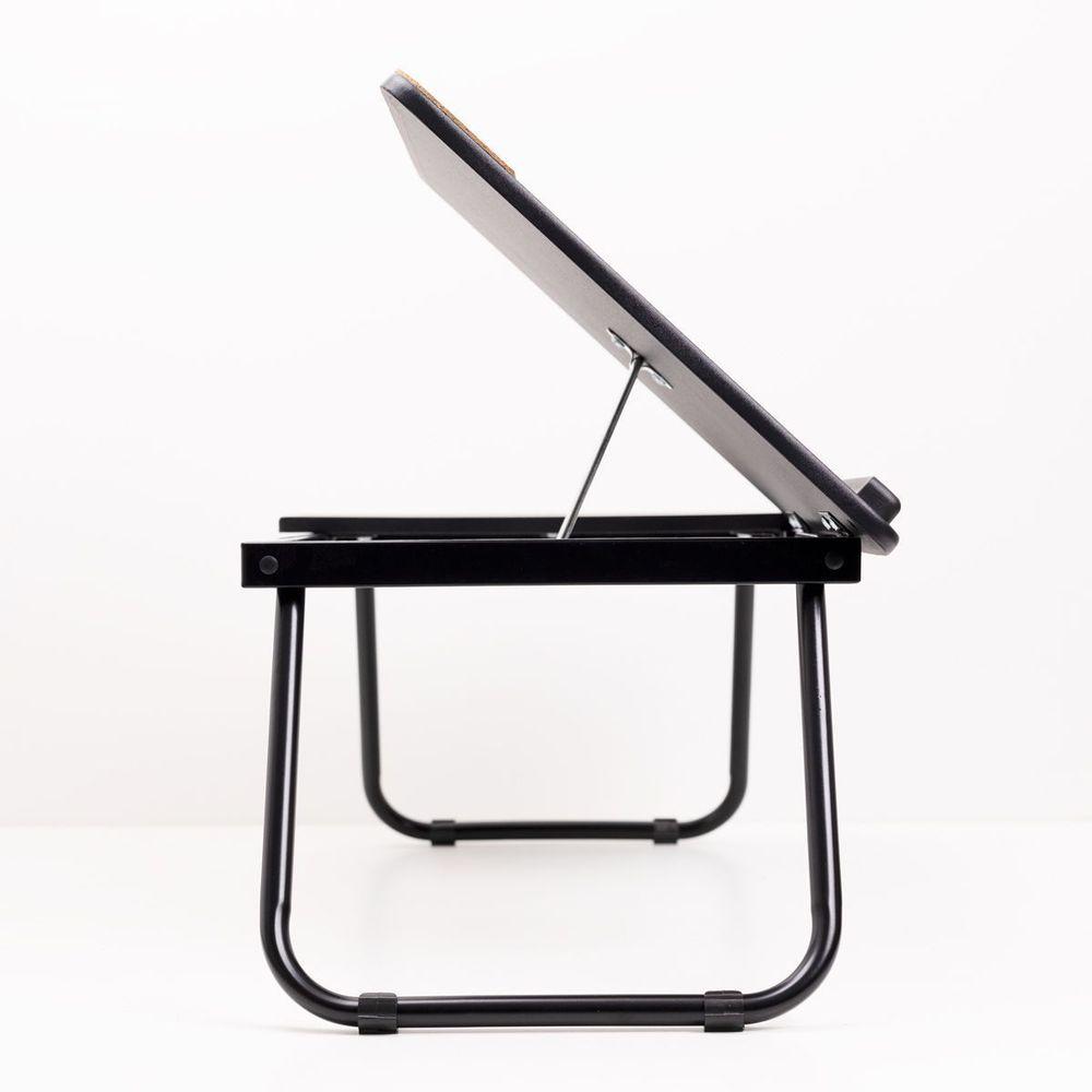 Bandeja Laptop Dobrável Cortiça Preta - 5