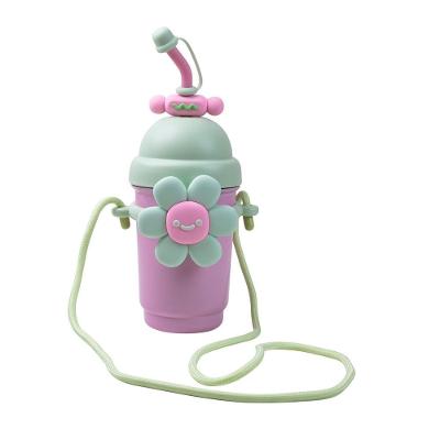 Copo Para Viagem Cordão Flor Verde
