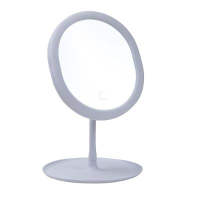Espelho Led Porta Bijoux Redondo Branco