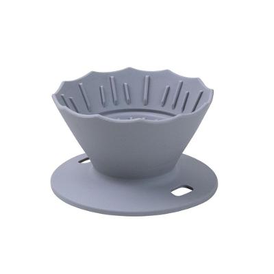 Coador de Silicone para Café Cinza