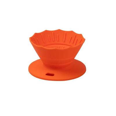Coador de Silicone para Café Laranja
