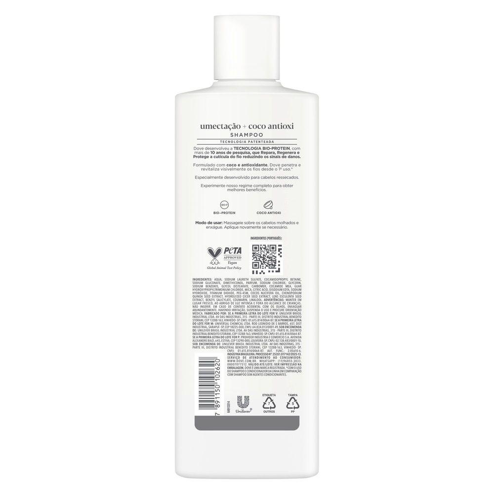 Shampoo Dove Umectação + Coco Antioxi 370ml - 2
