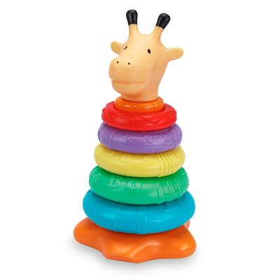 Brinquedo Infantil Girafa Colorida Mundo Mágico