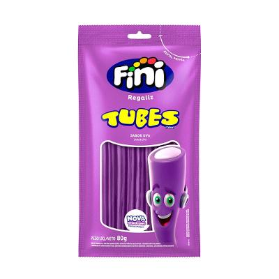 Bala Fini Tubes Sabor Uva 80g