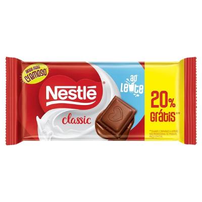 Chocolate Nestlé Classic Ao Leite 80g
