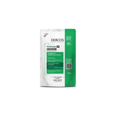 Refil Shampoo Anticaspa Ds Vichy Dercos Oily Cabelos Normais a Oleosos 200g