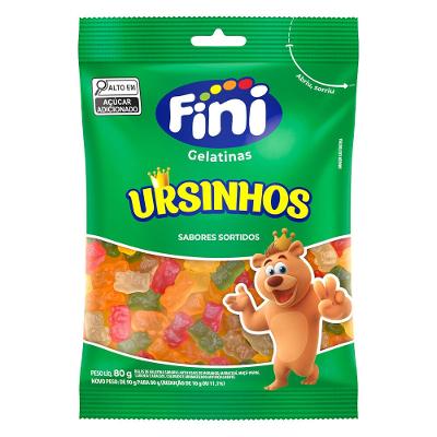 Bala Fini Gelatina Ursinhos 80g