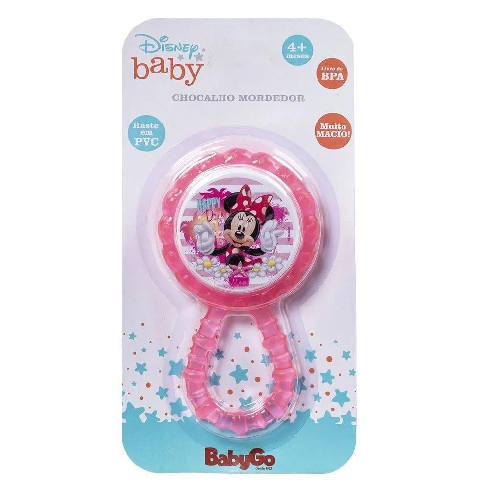 Chocalho Mordedor BabyGo Disney Minnie para Bebês - 1