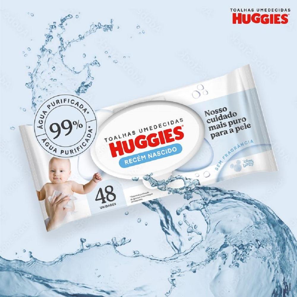 Lenços Umedecidos Huggies Recém-Nascido Sem Fragrância 4x 48 Unidades - 3