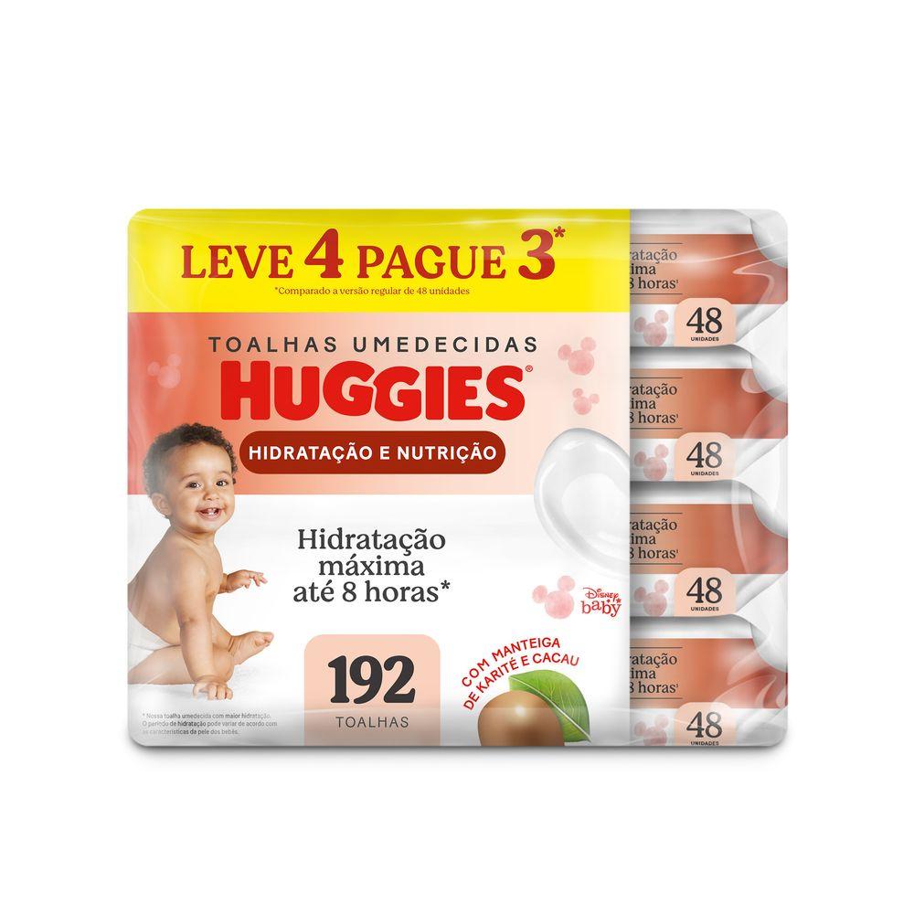Lenços Umedecidos Huggies Hidratação e Nutrição 4x 48 Unidades - 1