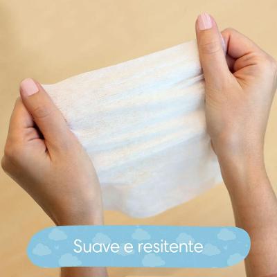 Kit Lenço Umedecido Pampers Cuidado de Bebê 4 Pacotes de 48 Unidades Cada