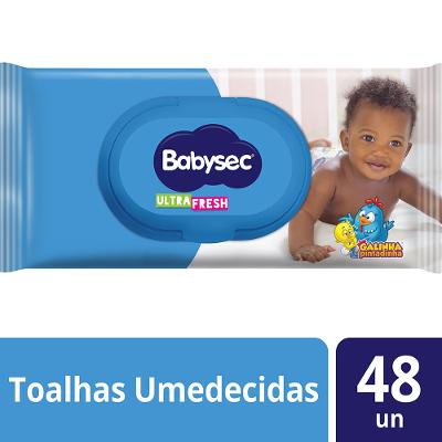 Toalhas Umedecidas Babysec Ultrafresh Galinha Pintadinha 48 Unidades