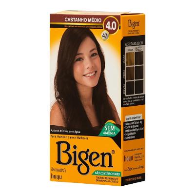 Tintura Bigen Castanho Médio.