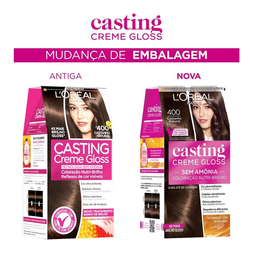 Tintura Casting Gloss 400 Castanho Natural. - 2