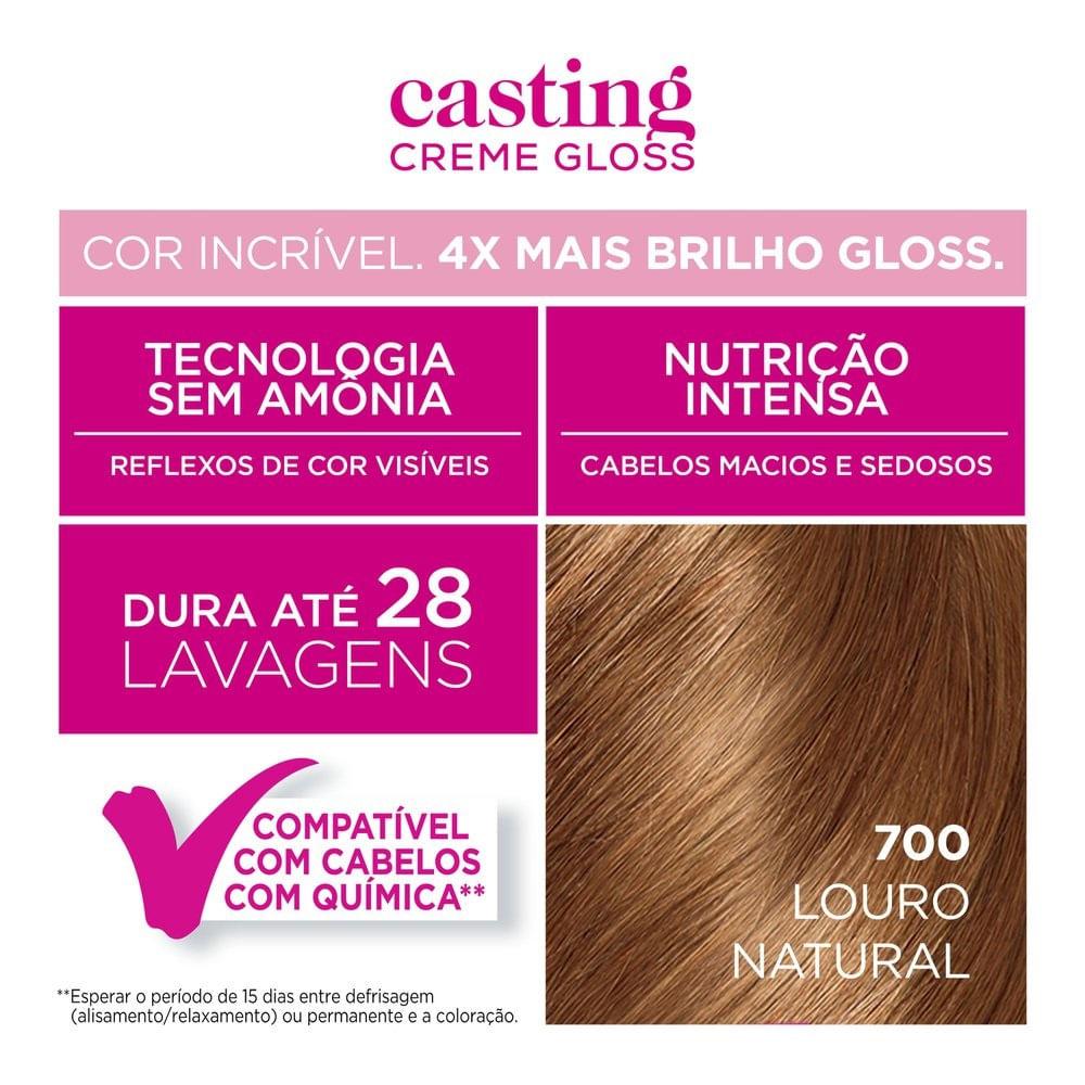 Tintura Casting gloss 700 louro natural - 4