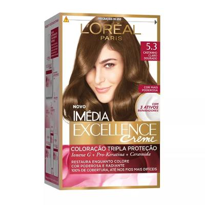 Tintura Imédia Exellence 5.3 Castanho Claro Dourado
