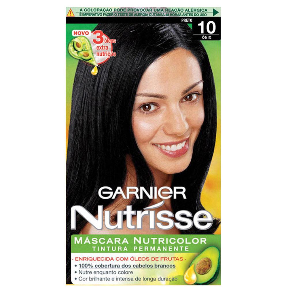 Tintura Garnier Nutrisse 10 Onix Preto - 1