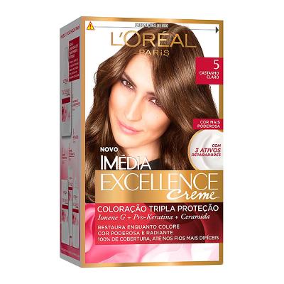 Tintura Imédia Exellence 5.0 castanho Claro