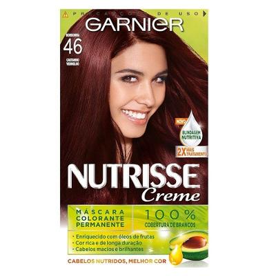 Tinta Garnier Nutrisse 46 Borgonha Castanho Vermelho