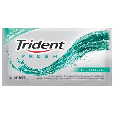 Chiclete Trident Herbal Xfresh 8g