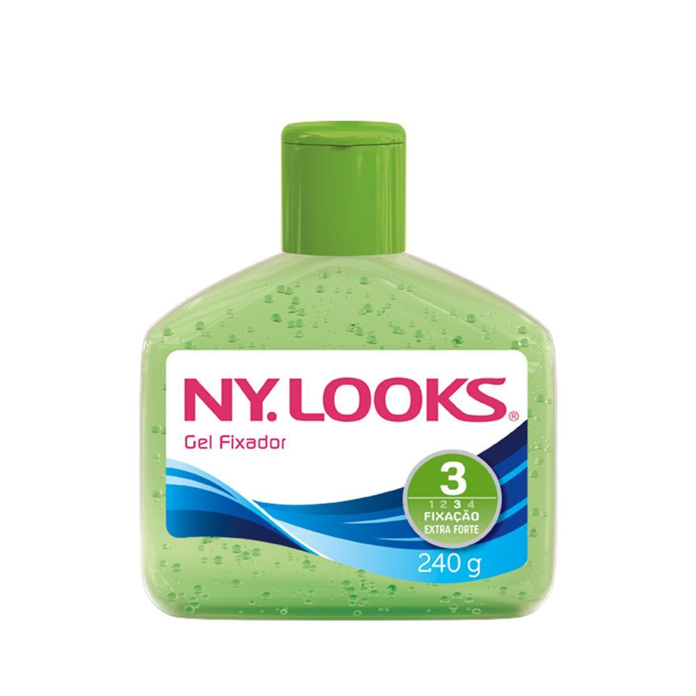 Gel de Cabelo Ny Looks Fator 3 Extra Forte Fixação Verde 240g - 1