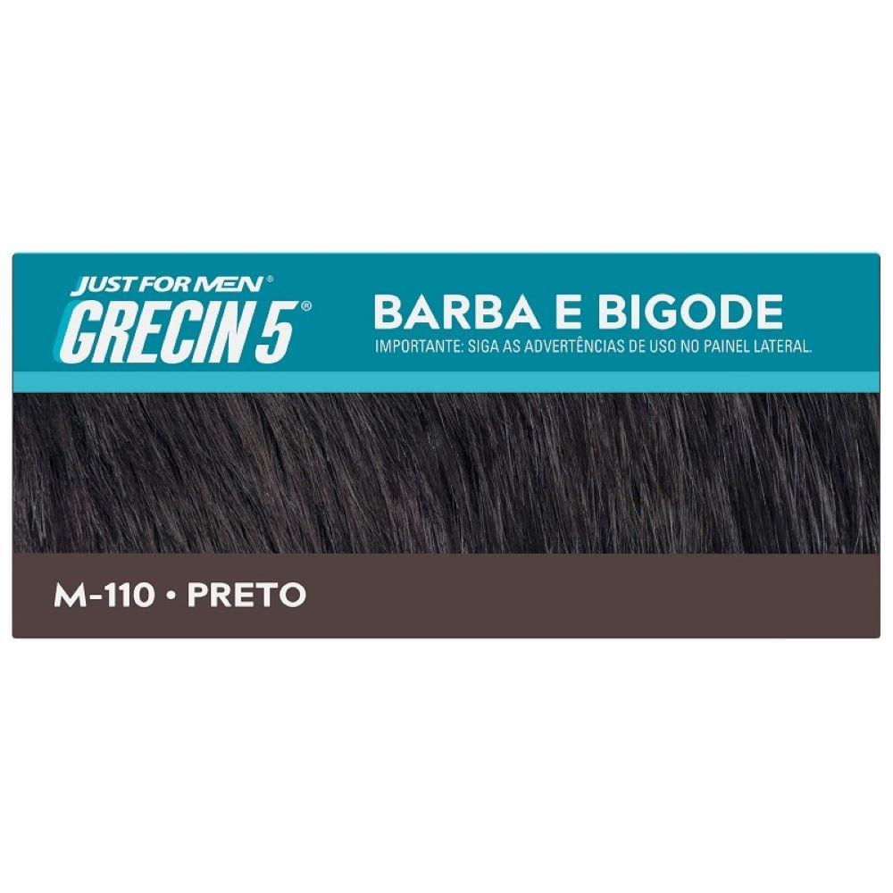 Tintura Grecin 5 Barba e Bigode M-110 Preto - 6