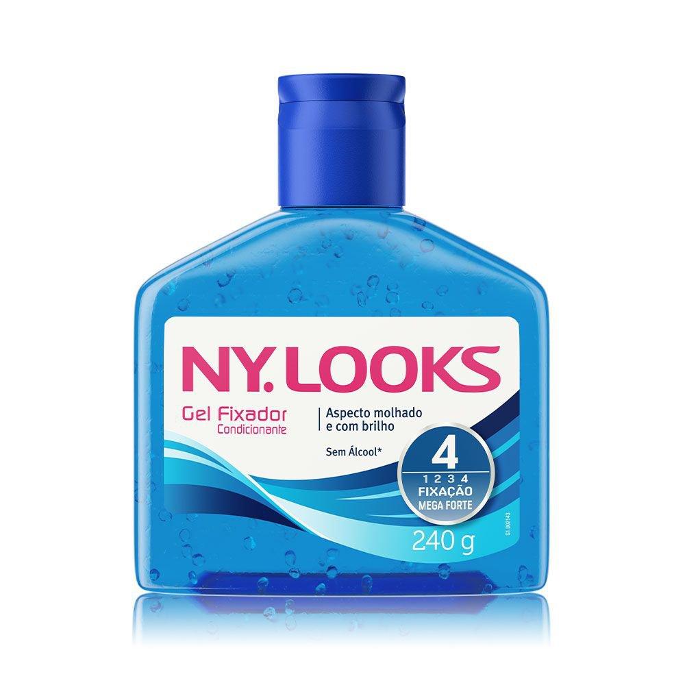 Gel de Cabelo Ny Looks Fator 4 Mega Fixação Azul 240g - 1