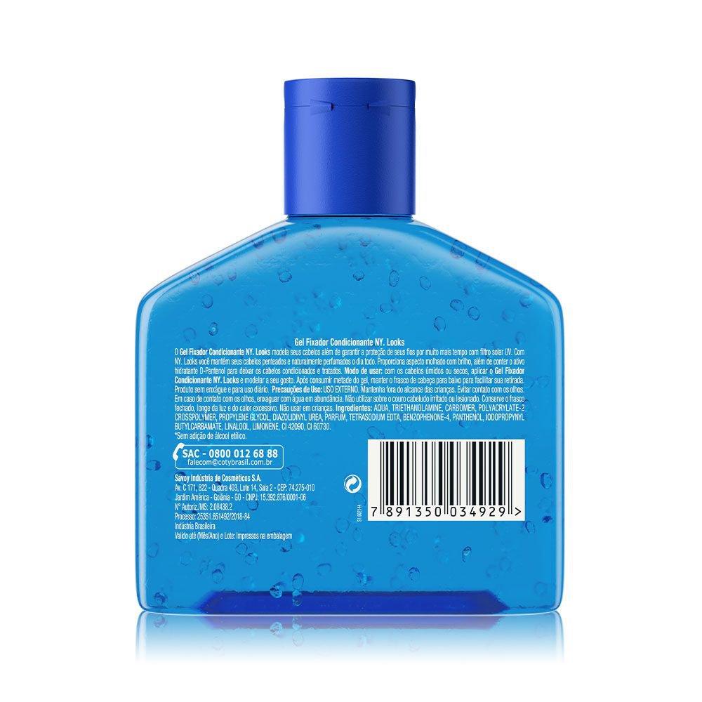 Gel de Cabelo Ny Looks Fator 4 Mega Fixação Azul 240g - 2