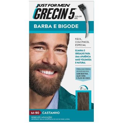 Tintura Grecin 5 Barba e Bigode M-90 Castanho