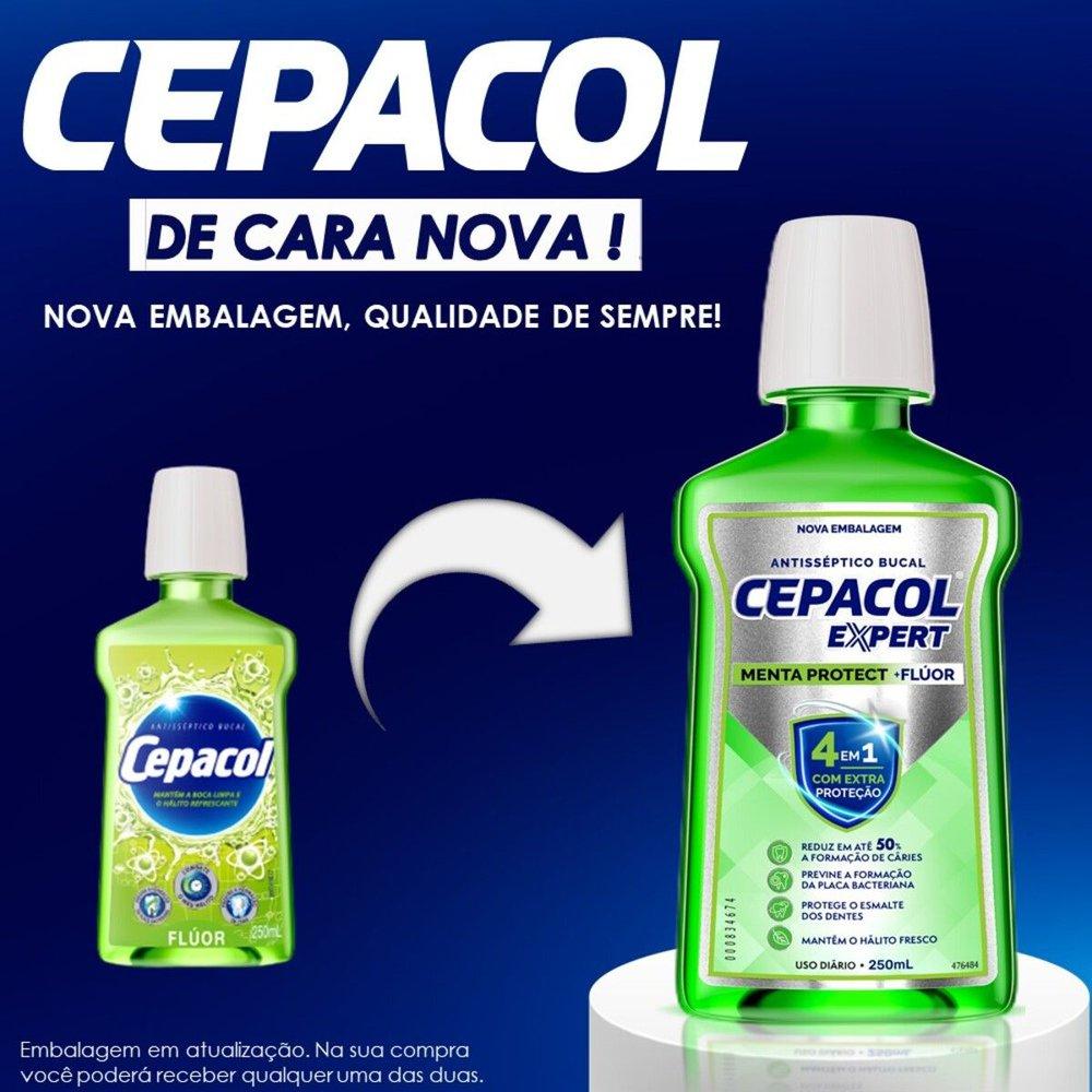 Solução Bucal Cepacol Fluor 250ml - 3