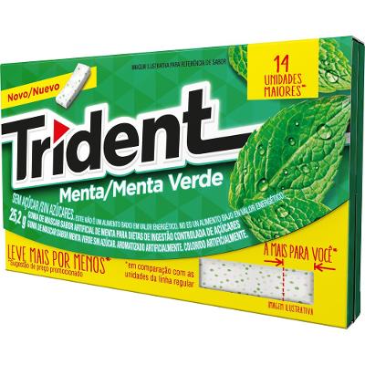 Chiclete Trident Menta 14S 25,2g