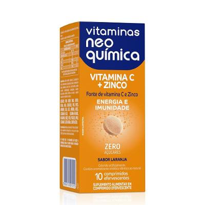 Vitamina C + Zinco Neo Química 10 Comprimidos Efervescentes
