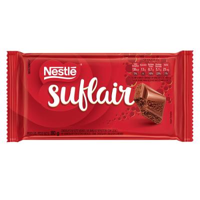 Chocolate Nestlé Suflair Aerado ao Leite 80g