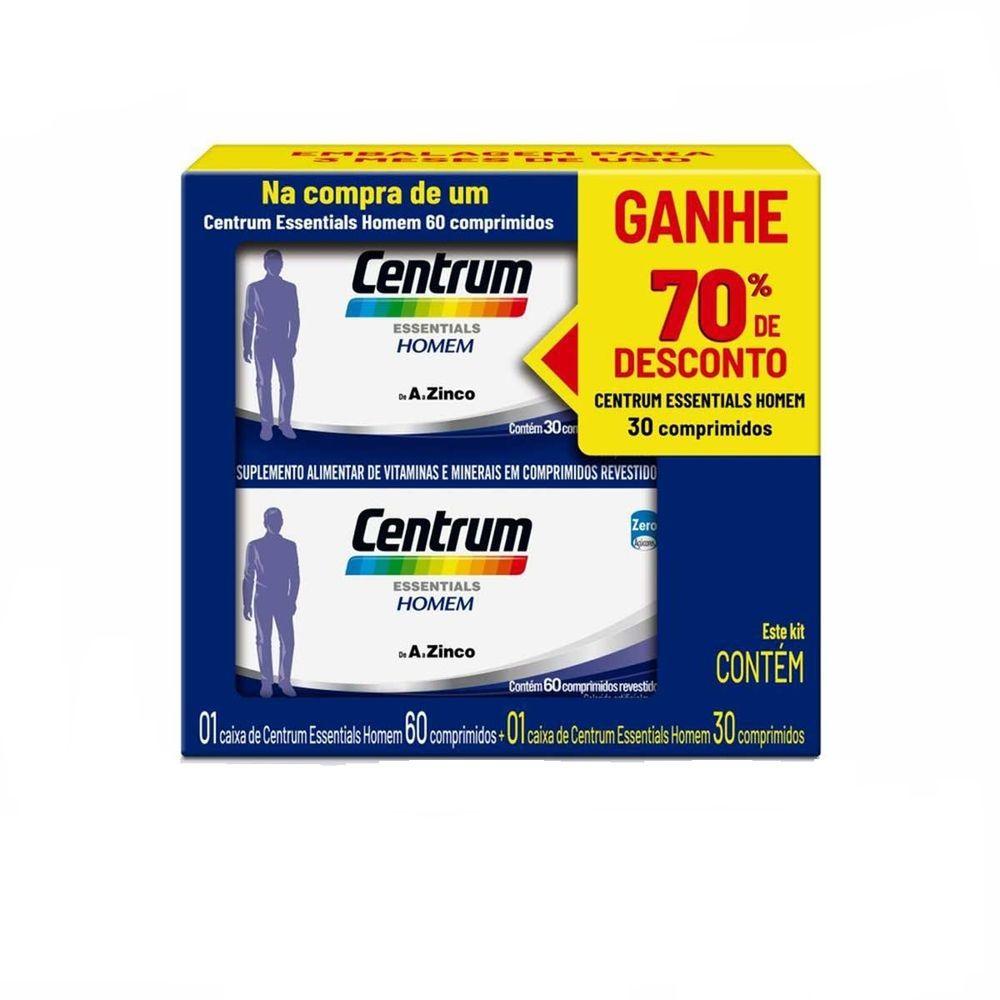 Centrum Essentials Homem 60 Comprimidos + Centrum Essentials Homem 30 Comprimidos - 1