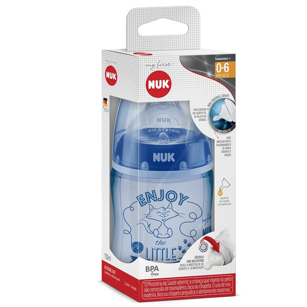 Mamadeira Nuk Myst S1 Boy Azul 150ml - 1