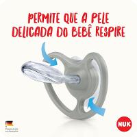 Chupeta Nuk Urso Silicone Neutra S1 0-6 Meses 73491N