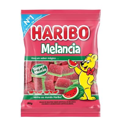 Bala de Gelatina Haribo Sabor Melancia 80g